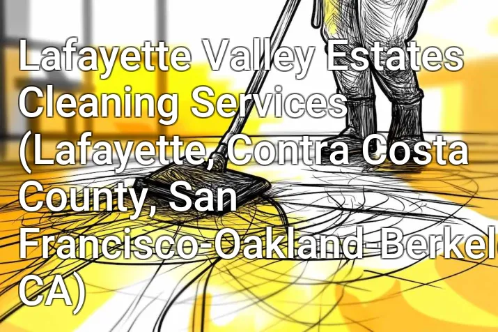 Lafayette Valley Estates Cleaning Services (Lafayette, Contra Costa County, San Francisco-Oakland-Berkeley, CA)