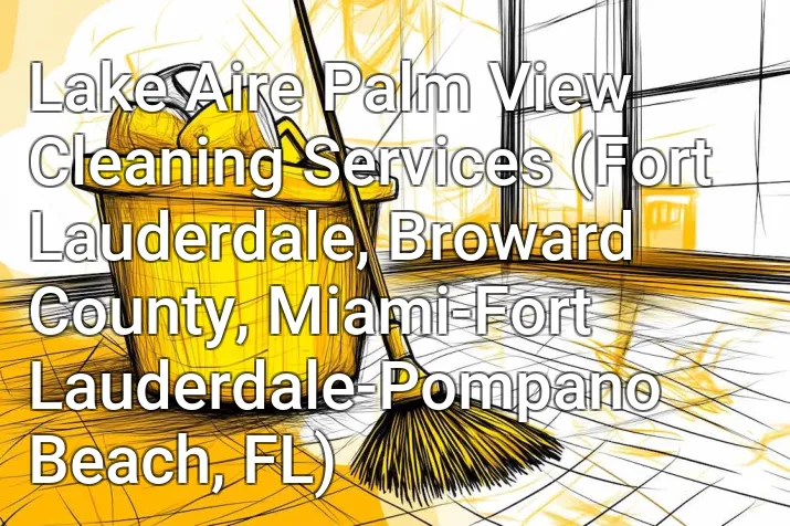 Lake Aire Palm View Cleaning Services (Fort Lauderdale, Broward County, Miami-Fort Lauderdale-Pompano Beach, FL)