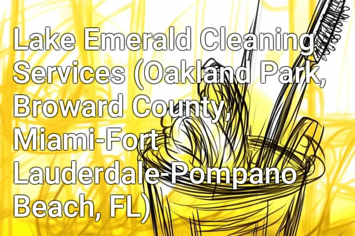 Lake Emerald Cleaning Services (Oakland Park, Broward County, Miami-Fort Lauderdale-Pompano Beach, FL)