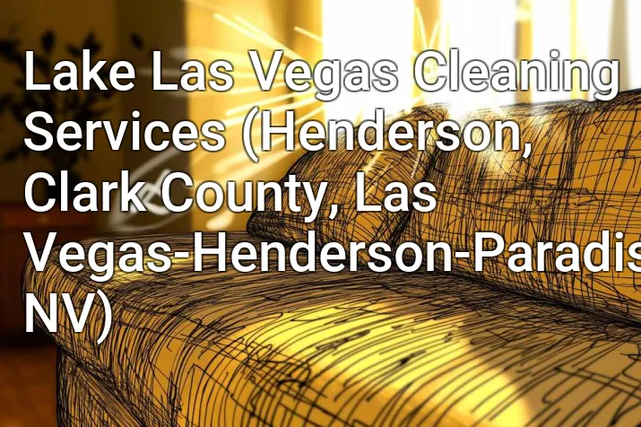 Lake Las Vegas Cleaning Services (Henderson, Clark County, Las Vegas-Henderson-Paradise, NV)