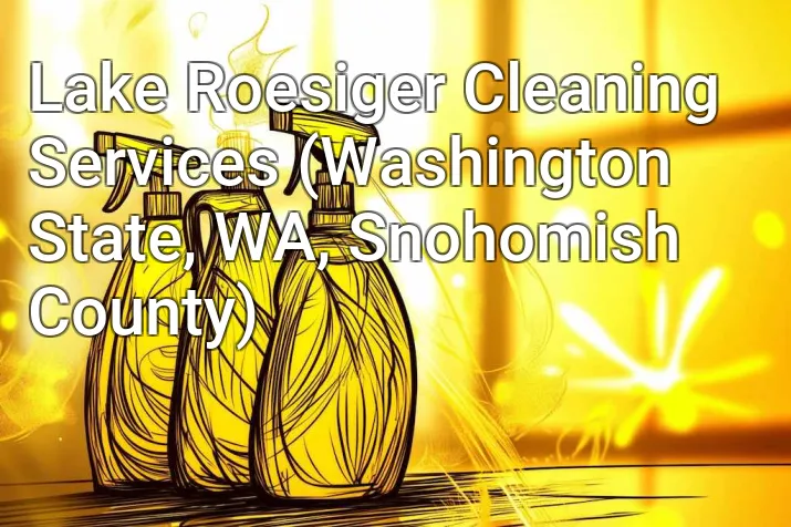 Lake Roesiger Cleaning Services (Washington State, WA, Snohomish County)