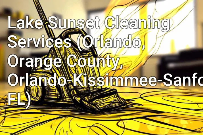 Lake Sunset Cleaning Services (Orlando, Orange County, Orlando-Kissimmee-Sanford, FL)