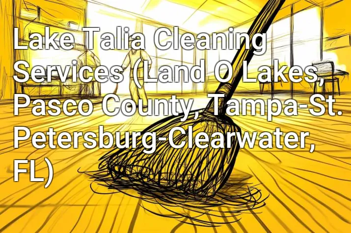 Lake Talia Cleaning Services (Land O Lakes, Pasco County, Tampa-St. Petersburg-Clearwater, FL)