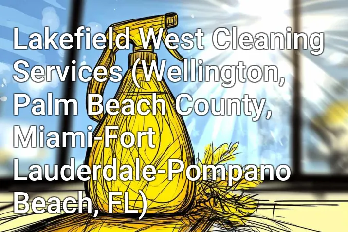 Lakefield West Cleaning Services (Wellington, Palm Beach County, Miami-Fort Lauderdale-Pompano Beach, FL)