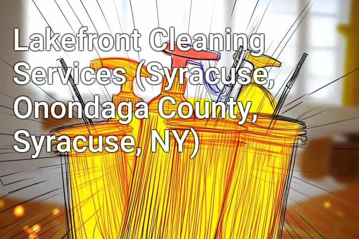 Lakefront Cleaning Services (Syracuse, Onondaga County, Syracuse, NY)