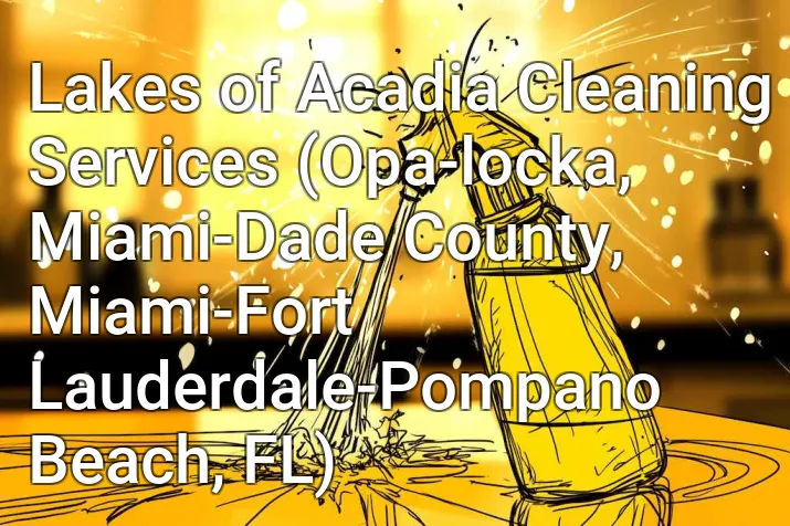 Lakes of Acadia Cleaning Services (Opa-locka, Miami-Dade County, Miami-Fort Lauderdale-Pompano Beach, FL)
