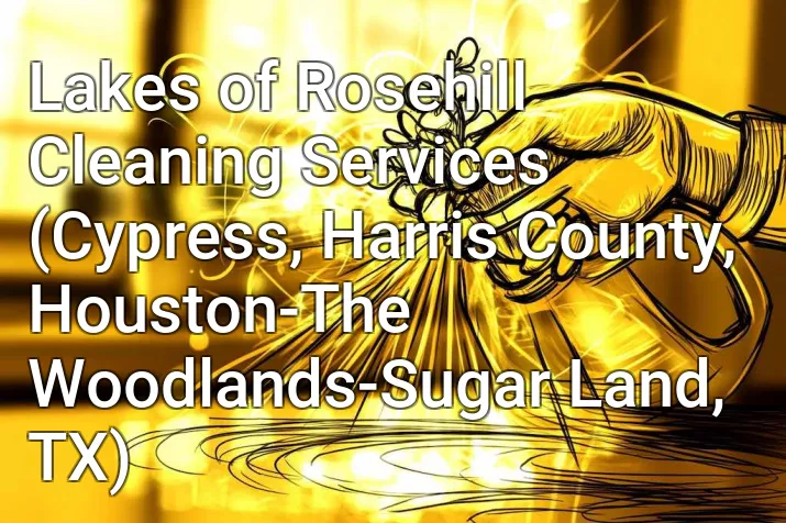 Lakes of Rosehill Cleaning Services (Cypress, Harris County, Houston-The Woodlands-Sugar Land, TX)