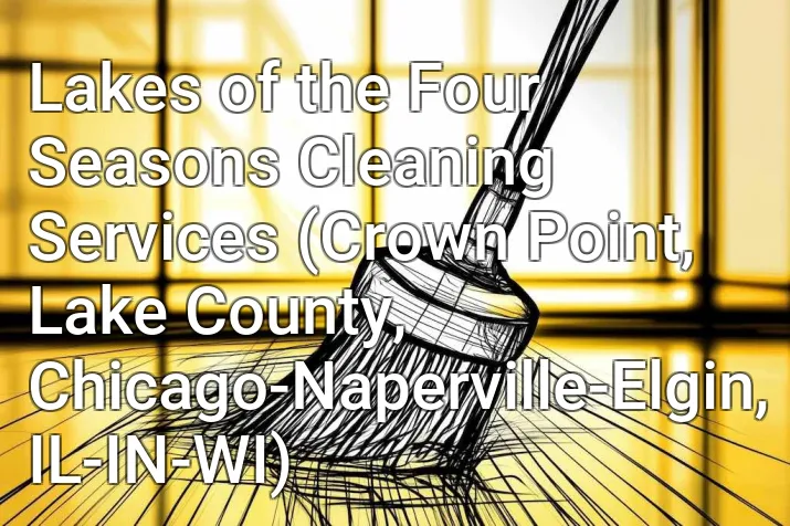 Lakes of the Four Seasons Cleaning Services (Crown Point, Lake County, Chicago-Naperville-Elgin, IL-IN-WI)