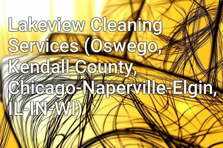 Lakeview Cleaning Services (Oswego, Kendall County, Chicago-Naperville-Elgin, IL-IN-WI)