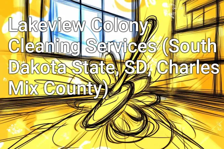 Lakeview Colony Cleaning Services (South Dakota State, SD, Charles Mix County)