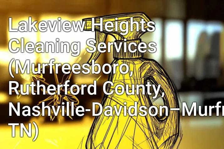 Lakeview Heights Cleaning Services (Murfreesboro, Rutherford County, Nashville-Davidson–Murfreesboro–Franklin, TN)
