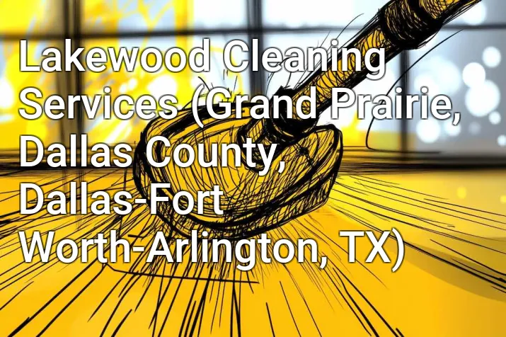 Lakewood Cleaning Services (Grand Prairie, Dallas County, Dallas-Fort Worth-Arlington, TX)