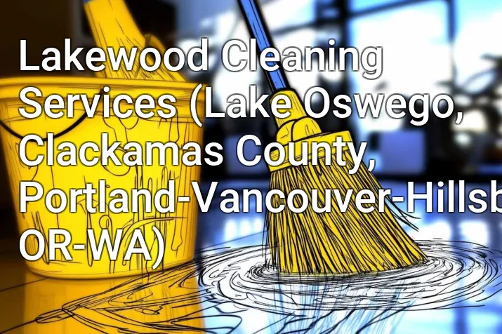 Lakewood Cleaning Services (Lake Oswego, Clackamas County, Portland-Vancouver-Hillsboro, OR-WA)