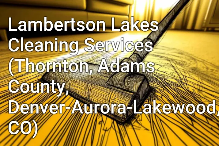 Lambertson Lakes Cleaning Services (Thornton, Adams County, Denver-Aurora-Lakewood, CO)