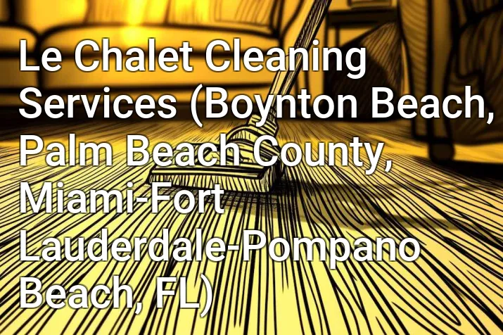 Le Chalet Cleaning Services (Boynton Beach, Palm Beach County, Miami-Fort Lauderdale-Pompano Beach, FL)