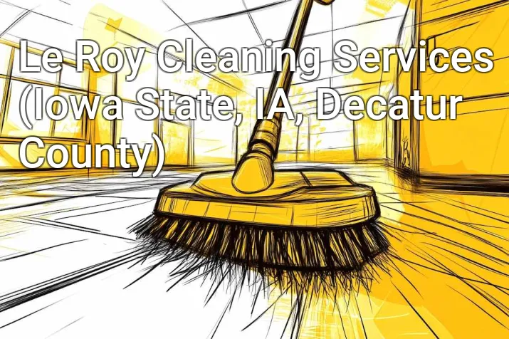 Le Roy Cleaning Services (Iowa State, IA, Decatur County)