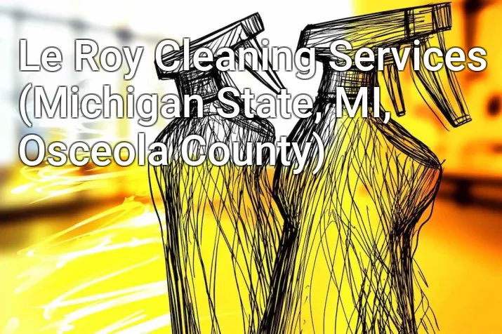 Le Roy Cleaning Services (Michigan State, MI, Osceola County)