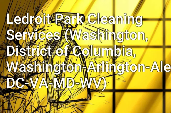 Ledroit Park Cleaning Services (Washington, District of Columbia, Washington-Arlington-Alexandria, DC-VA-MD-WV)
