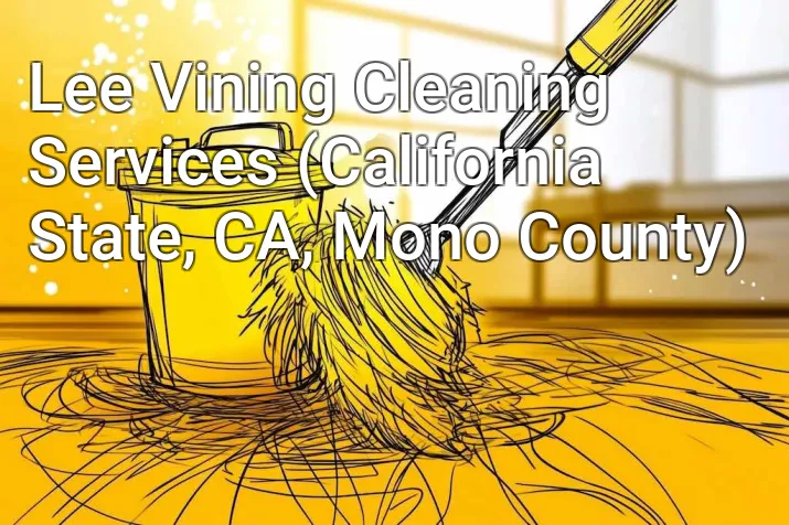 Lee Vining Cleaning Services (California State, CA, Mono County)