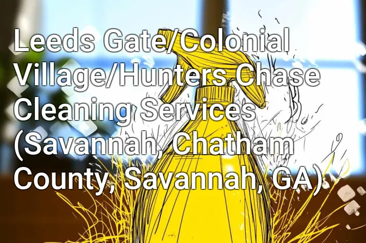 Leeds Gate/Colonial Village/Hunters Chase Cleaning Services (Savannah, Chatham County, Savannah, GA)