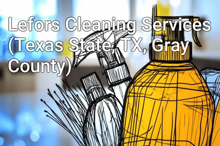 Lefors Cleaning Services (Texas State, TX, Gray County)
