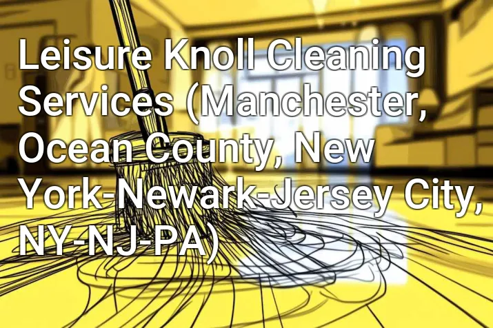 Leisure Knoll Cleaning Services (Manchester, Ocean County, New York-Newark-Jersey City, NY-NJ-PA)