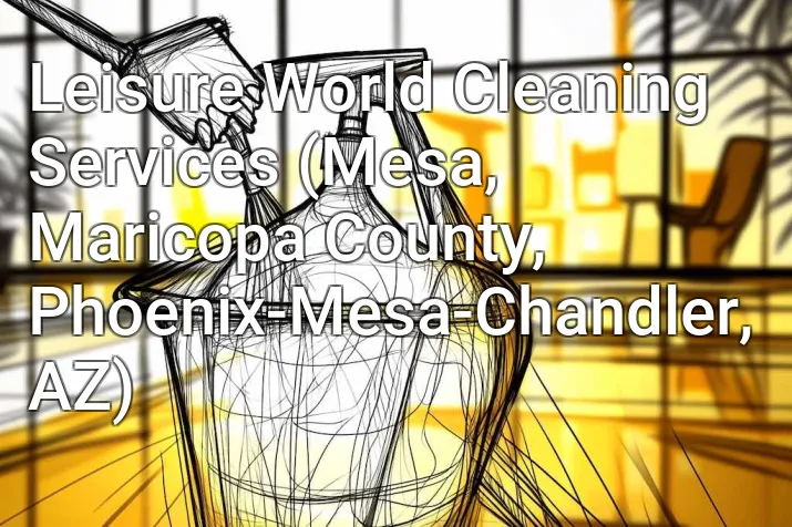 Leisure World Cleaning Services (Mesa, Maricopa County, Phoenix-Mesa-Chandler, AZ)
