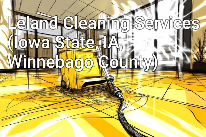 Leland Cleaning Services (Iowa State, IA, Winnebago County)