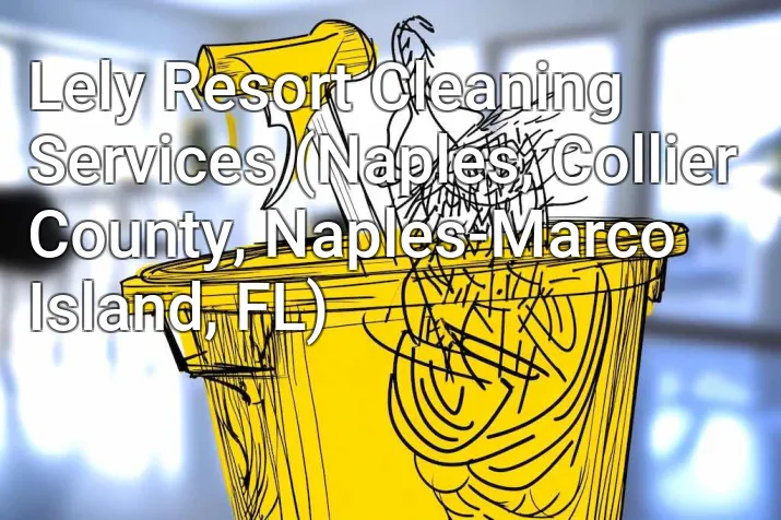Lely Resort Cleaning Services (Naples, Collier County, Naples-Marco Island, FL)