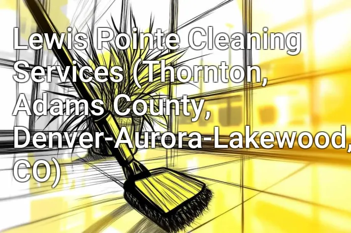 Lewis Pointe Cleaning Services (Thornton, Adams County, Denver-Aurora-Lakewood, CO)