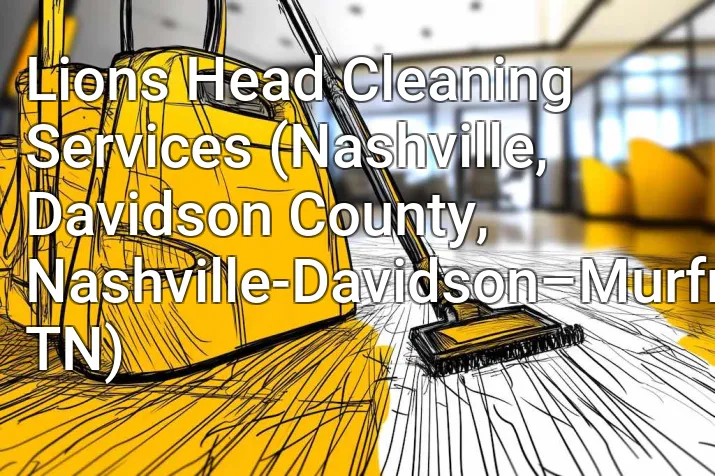 Lions Head Cleaning Services (Nashville, Davidson County, Nashville-Davidson–Murfreesboro–Franklin, TN)