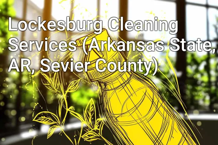 Lockesburg Cleaning Services (Arkansas State, AR, Sevier County)