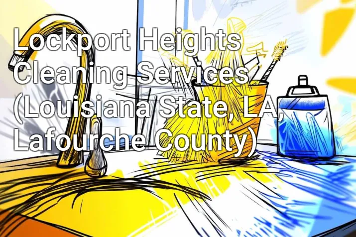 Lockport Heights Cleaning Services (Louisiana State, LA, Lafourche County)