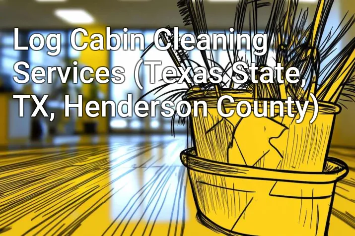 Log Cabin Cleaning Services (Texas State, TX, Henderson County)