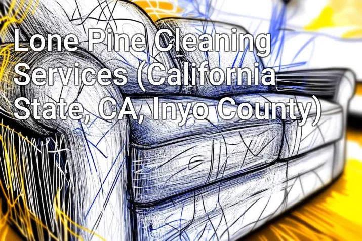 Lone Pine Cleaning Services (California State, CA, Inyo County)