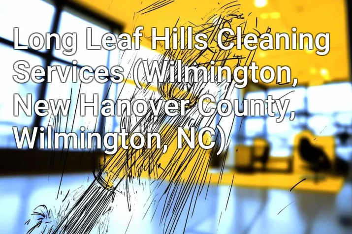 Long Leaf Hills Cleaning Services (Wilmington, New Hanover County, Wilmington, NC)
