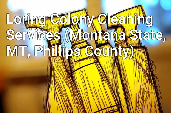 Loring Colony Cleaning Services (Montana State, MT, Phillips County)