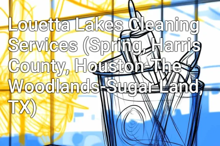 Louetta Lakes Cleaning Services (Spring, Harris County, Houston-The Woodlands-Sugar Land, TX)