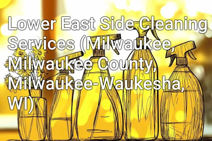 Lower East Side Cleaning Services (Milwaukee, Milwaukee County, Milwaukee-Waukesha, WI)