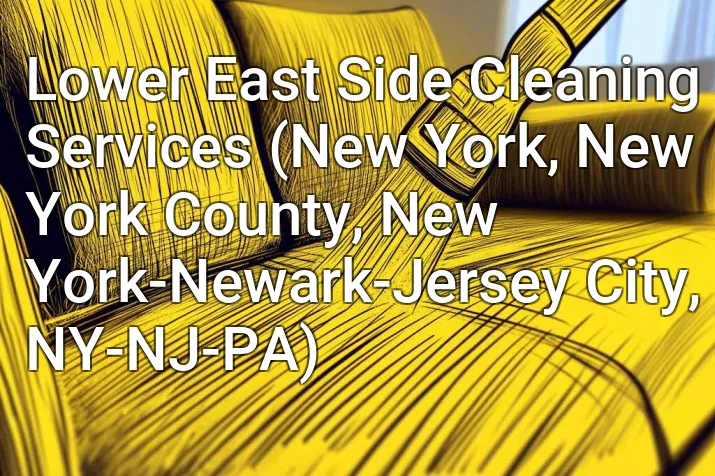 Lower East Side Cleaning Services (New York, New York County, New York-Newark-Jersey City, NY-NJ-PA)