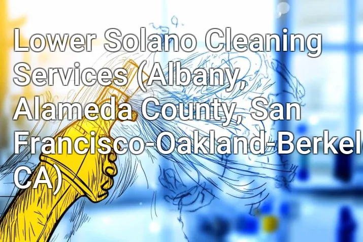 Lower Solano Cleaning Services (Albany, Alameda County, San Francisco-Oakland-Berkeley, CA)