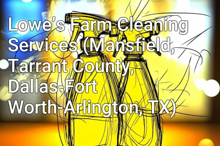 Lowe’s Farm Cleaning Services (Mansfield, Tarrant County, Dallas-Fort Worth-Arlington, TX)
