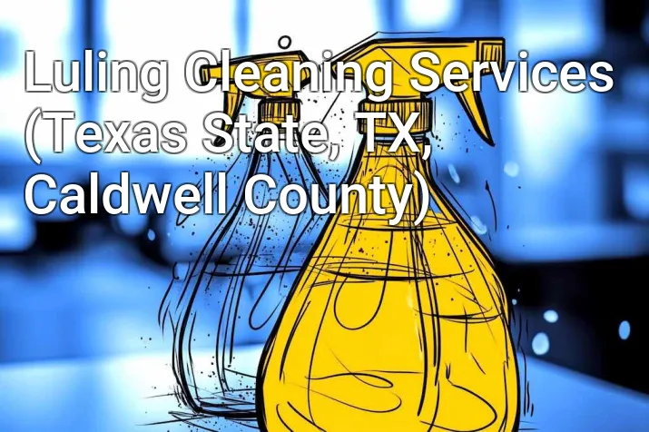 Luling Cleaning Services (Texas State, TX, Caldwell County)