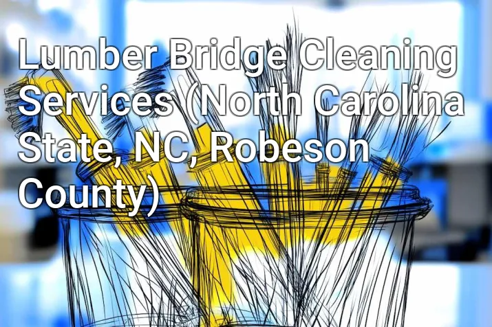 Lumber Bridge Cleaning Services (North Carolina State, NC, Robeson County)