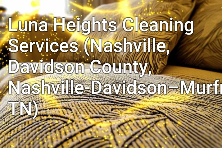 Luna Heights Cleaning Services (Nashville, Davidson County, Nashville-Davidson–Murfreesboro–Franklin, TN)