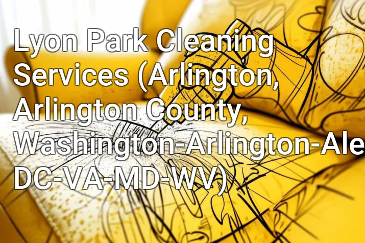 Lyon Park Cleaning Services (Arlington, Arlington County, Washington-Arlington-Alexandria, DC-VA-MD-WV)