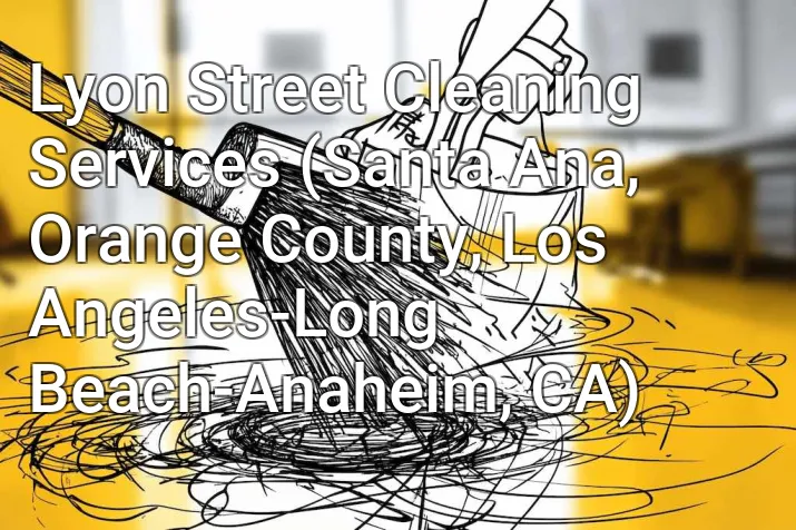 Lyon Street Cleaning Services (Santa Ana, Orange County, Los Angeles-Long Beach-Anaheim, CA)