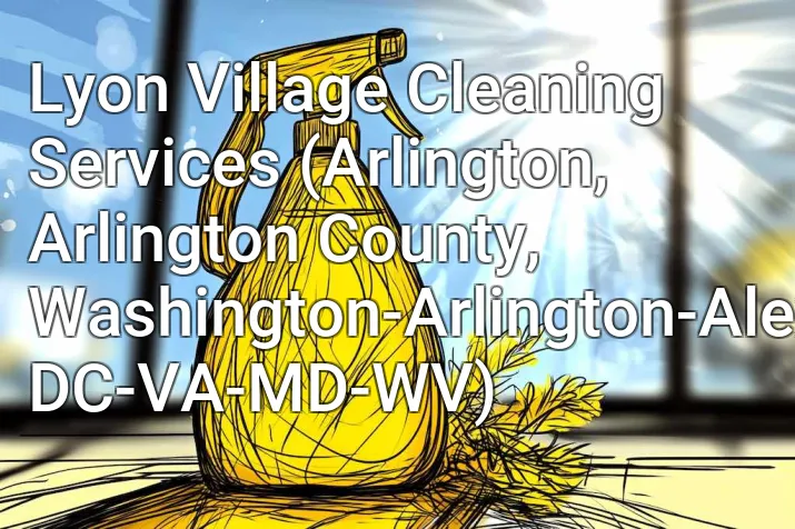 Lyon Village Cleaning Services (Arlington, Arlington County, Washington-Arlington-Alexandria, DC-VA-MD-WV)