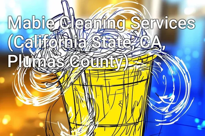 Mabie Cleaning Services (California State, CA, Plumas County)