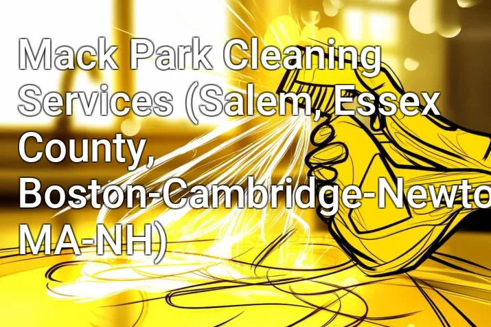 Mack Park Cleaning Services (Salem, Essex County, Boston-Cambridge-Newton, MA-NH)